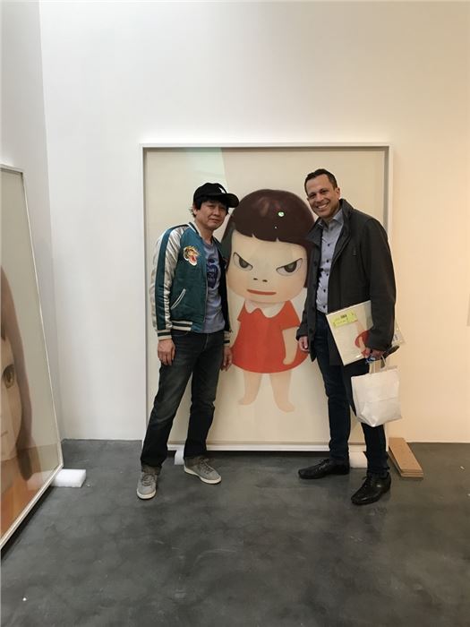 Ralph Tawil with artist Yoshitomo Nara, Courtesy of Ralph Tawil.